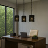 Varaluz - 569M01BL - One Light Pendant - Urchin - Black
