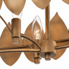 Varaluz - 560N08BK - Eight Light Pendant - Petal Reign - Brass Kisser