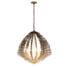Varaluz - 559P08DBFG - Eight Light Pendant - Construct - Dark Bronze / French Gold