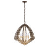 Varaluz - 559P06DBFG - Six Light Pendant - Construct - Dark Bronze / French Gold