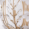 Varaluz - 558C09FG - Nine Light Chandelier - Petal Court - French Gold