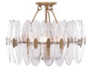 Varaluz - 557S04HG - Four Light Semi-Flush Mount - Aurora - Havana Gold