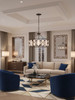 Varaluz - 555P06DB - Six Light Pendant - Oval Office - Ironclad