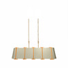 Varaluz - 518N06SSBS - Six Light Pendant - Peep Show - Sunwashed Silver/Brushed Sienna