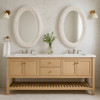 Varaluz - 457MI24MWW - Wall Mirror - Athena - Matte White/Whitewash Seagrass