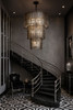 Varaluz - 393C18MBFG - 18 Light Chandelier - Park Row - Matte Black/French Gold