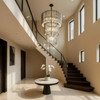 Varaluz - 393C18MBFG - 18 Light Chandelier - Park Row - Matte Black/French Gold