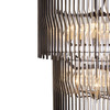 Varaluz - 393C14MBFG - 14 Light Chandelier - Park Row - Matte Black/French Gold