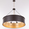 Varaluz - 323P06DBFG - Six Light Pendant - Cannery - Dark Bronze / French Gold