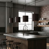 Varaluz - 323P02DBFG - Two Light Pendant - Cannery - Dark Bronze / French Gold
