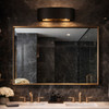 Varaluz - 323B02DBFG - Two Light Bath - Cannery - Dark Bronze / French Gold