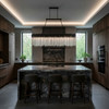 Varaluz - 309N12MBFG - 12 Light Linear Chandelier - Matrix - Matte Black/French Gold