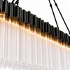 Varaluz - 309N10MBFG - Ten Light Linear Pendant - Matrix - Matte Black/French Gold