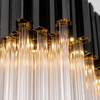 Varaluz - 309N10MBFG - Ten Light Linear Pendant - Matrix - Matte Black/French Gold