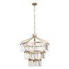 Varaluz - 297P15HG - 15 Light Pendant - Social Club - Havana Gold