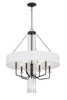 Varaluz - 270P09OX - Nine Light Pendant - Barcelona - Onyx