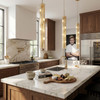 Varaluz - 1070P04SG - Four Light Pendant - Chroman Empire - Satin Gold