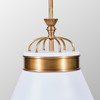 Varaluz - 549P01WHTBRZ - One Light Pendant - Savarin - Heritage White/Heritage Bronze