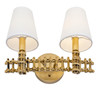 Varaluz - 360B02FG - Two Light Bath - Nevis - French Gold