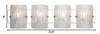 Varaluz - AC1104 - Four Light Bath - Brilliance - Chrome
