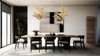 Varaluz - 901C09FGN - Nine Light Chandelier - Banana Leaf - French Gold/Natural Seagrass