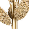 Varaluz - 901C06FGN - Six Light Chandelier - Banana Leaf - French Gold/Natural Seagrass