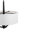 Varaluz - 503P04BLSB - Four Light Pendant - Patchwork - Black/Satin Brass