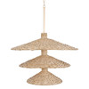 Varaluz - 502P15FGN - 15 Light Pendant - Hilton Head - French Gold/Natural Seagrass