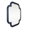 Varaluz - 455MI50A - Wall Mirror - Swiss - Dark Blue Grasscloth/Weathered Brass