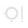 Varaluz - 444MI30MBTS - Mirror - Chains of Love - Matte Black/Textured Silver