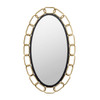 Varaluz - 444MI24MBTG - Mirror - Chains of Love - Matte Black/Textured Gold