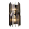 Varaluz - 393W02MBFG - Two Light Wall Sconce - Park Row - Matte Black/French Gold