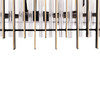 Varaluz - 393P10MBFG - Ten Light Pendant - Park Row - Matte Black/French Gold
