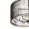 Varaluz - 393P08MBFG - Eight Light Pendant - Park Row - Matte Black/French Gold