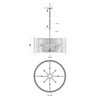 Varaluz - 393P08MBFG - Eight Light Pendant - Park Row - Matte Black/French Gold
