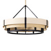 Varaluz - 389P06MBHN - Six Light Pendant - Blonde Moment - Matte Black/Honey/Medium Oak
