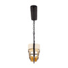 Varaluz - 389N05MBHN - Five Light Linear Pendant - Blonde Moment - Matte Black/Honey/Medium Oak