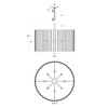 Varaluz - 387P08MBW - Eight Light Pendant - Suratto - Matte Black/Medium Walnut