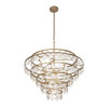 Varaluz - 386C10FG - Ten Light Chandelier - Fleur - French Gold