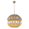 Varaluz - 382P06AGGD - Six Light Pendant - Swoon - Antique Gold/Gold Dust