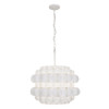 Varaluz - 382P03MW - Three Light Pendant - Swoon - Matte White