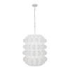 Varaluz - 382F06MW - Six Light Foyer Pendant - Swoon - Matte White