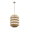 Varaluz - 382F06AGGD - Six Light Foyer Pendant - Swoon - Antique Gold/Gold Dust