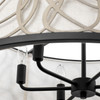 Varaluz - 381P06MBAR - Six Light Pendant - Scribble - Matte Black/Artifact