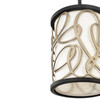 Varaluz - 381M01MBAR - One Light Mini Pendant - Scribble - Matte Black/Artifact