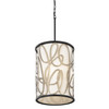 Varaluz - 381F06MBAR - Six Light Foyer Pendant - Scribble - Matte Black/Artifact