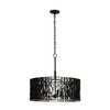 Varaluz - 380P05MBFG - Five Light Pendant - Estela - Matte Black/French Gold