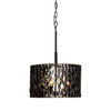 Varaluz - 380P03MBFG - Three Light Pendant - Estela - Matte Black/French Gold