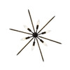 Varaluz - 379C06MBS - Six Light Chandelier - Machina - Matte Black/Sulihiya