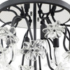 Varaluz - 378S04MB - Four Light Semi-Flush Mount - Wildflower - Matte Black